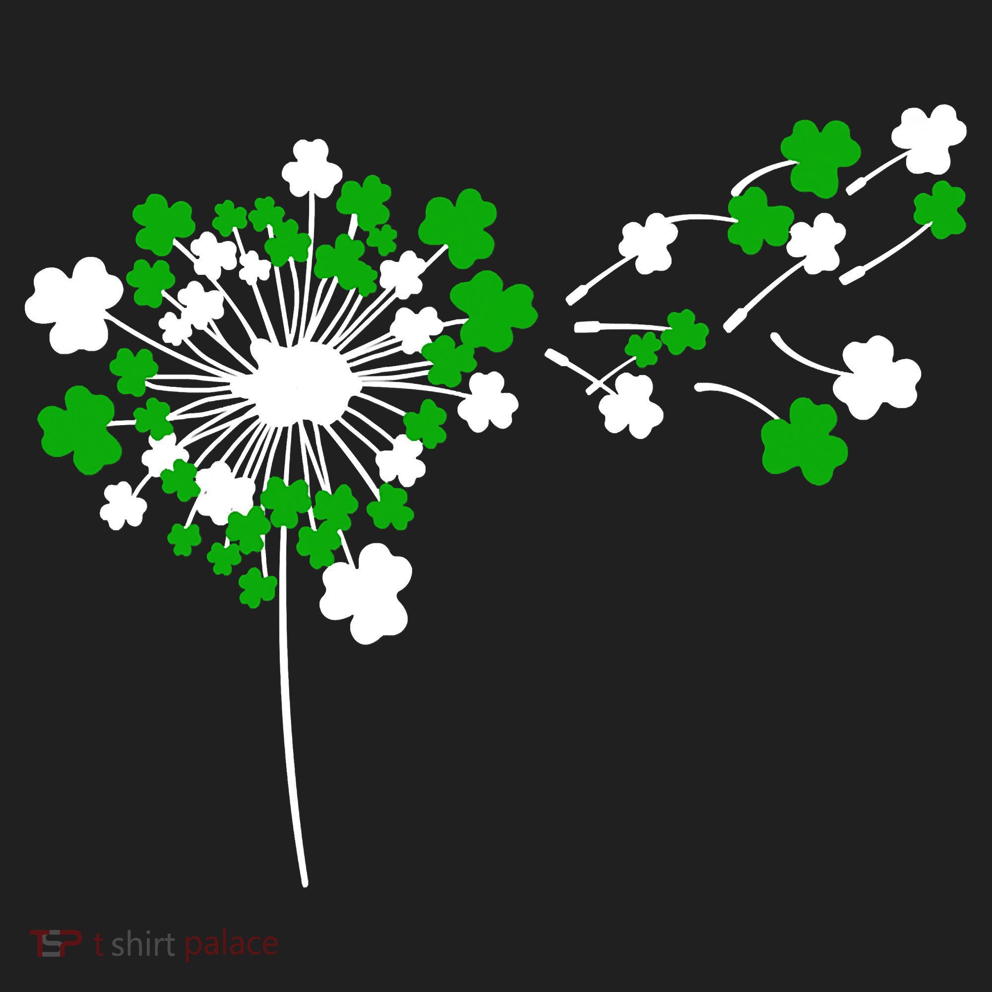 Dandelion Happy St Patricks Day Irish Lucky Clover Shamrock Beanie