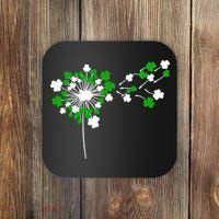 Dandelion Happy St Patricks Day Irish Lucky Clover Shamrock Coaster thumb 0