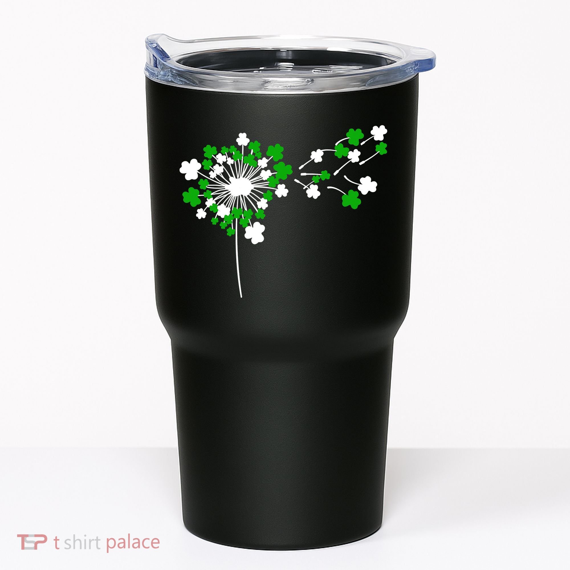 Dandelion Happy St Patricks Day Irish Lucky Clover Shamrock Tumbler