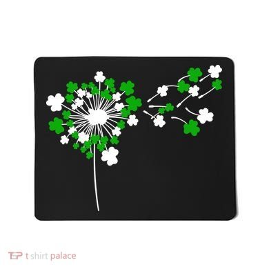 Dandelion Happy St Patricks Day Irish Lucky Clover Shamrock Mousepad