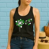 Dandelion Happy St Patricks Day Irish Lucky Clover Shamrock Women's Tank Top thumb 2