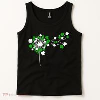 Dandelion Happy St Patricks Day Irish Lucky Clover Shamrock Tank Top thumb 2