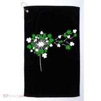 Dandelion Happy St Patricks Day Irish Lucky Clover Shamrock Golf Towel thumb 0