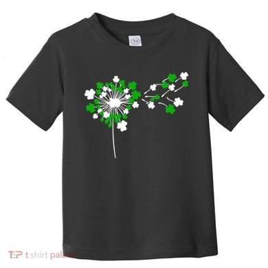 Dandelion Happy St Patricks Day Irish Lucky Clover Shamrock Toddler T-Shirt