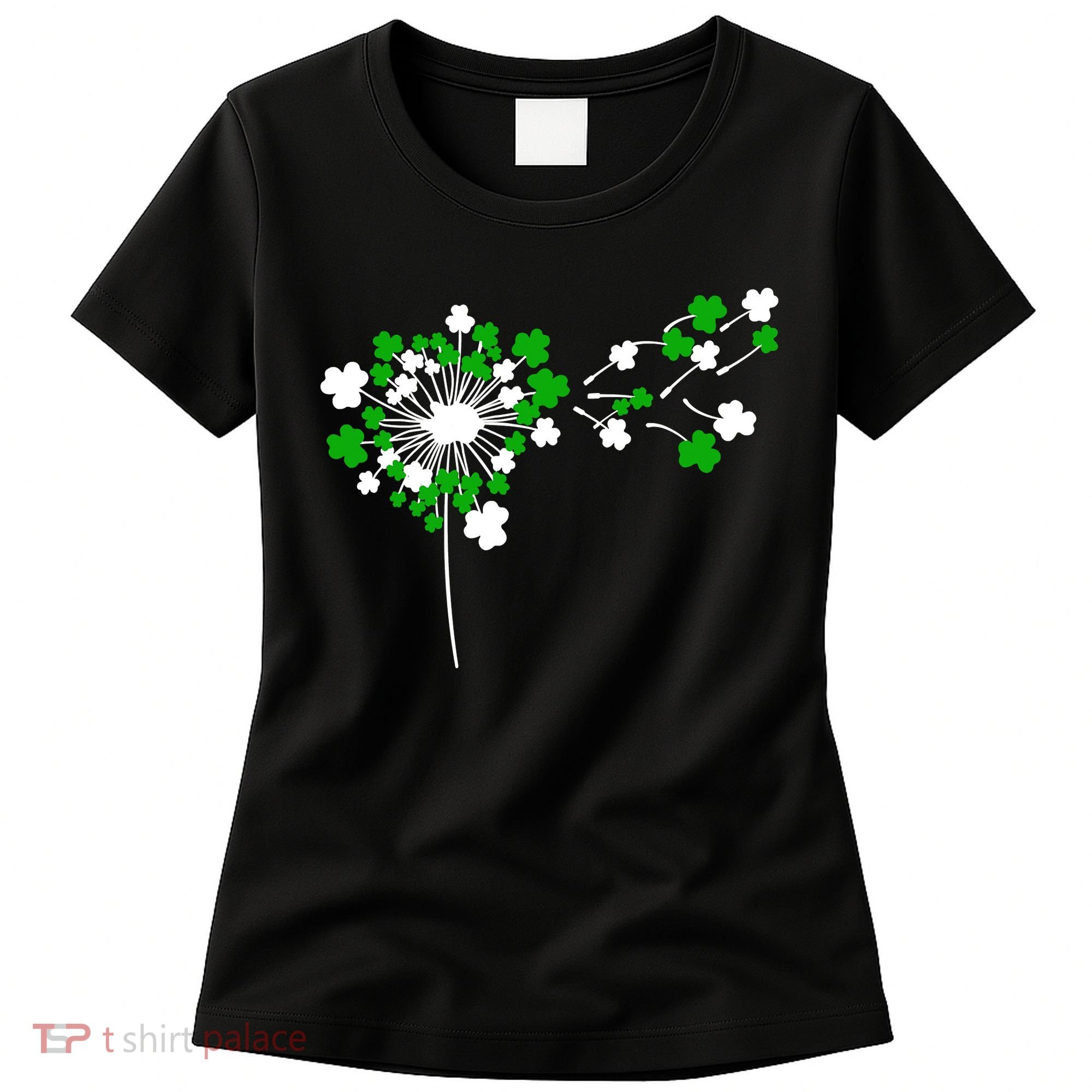 Dandelion Happy St Patricks Day Irish Lucky Clover Shamrock Women's T-Shirt