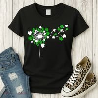 Dandelion Happy St Patricks Day Irish Lucky Clover Shamrock Women's T-Shirt thumb 3