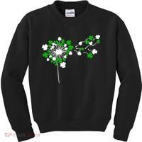 Dandelion Happy St Patricks Day Irish Lucky Clover Shamrock Kids Sweatshirt thumb 0