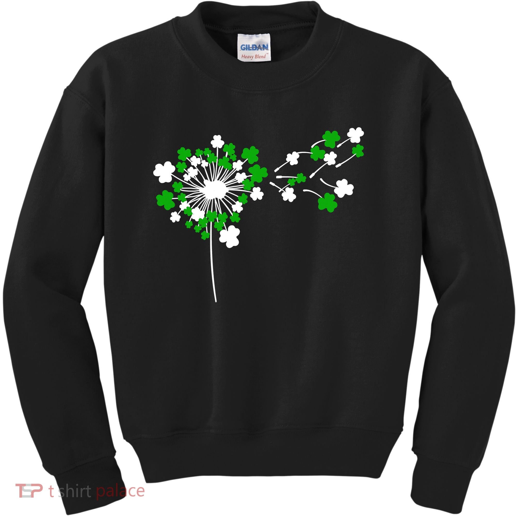 Dandelion Happy St Patricks Day Irish Lucky Clover Shamrock Kids Sweatshirt