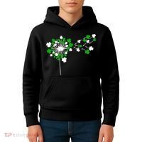 Dandelion Happy St Patricks Day Irish Lucky Clover Shamrock Kids Hoodie thumb 4
