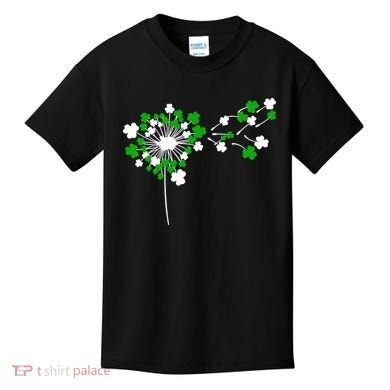 Dandelion Happy St Patricks Day Irish Lucky Clover Shamrock Kids T-Shirt