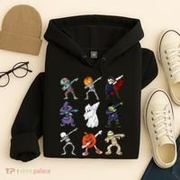 Dabbing Halloween Skeleton Zombie Scary Pumpkin Mummy Hoodie thumb 4