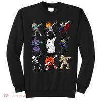 Dabbing Halloween Skeleton Zombie Scary Pumpkin Mummy Sweatshirt thumb 0