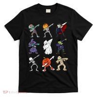Dabbing Halloween Skeleton Zombie Scary Pumpkin Mummy T-Shirt thumb 0