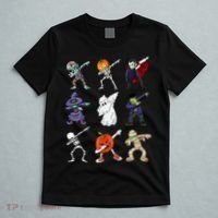 Dabbing Halloween Skeleton Zombie Scary Pumpkin Mummy T-Shirt thumb 5