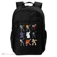 Dabbing Halloween Skeleton Zombie Scary Pumpkin Mummy Backpack thumb 0