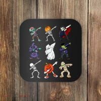 Dabbing Halloween Skeleton Zombie Scary Pumpkin Mummy Coaster thumb 0