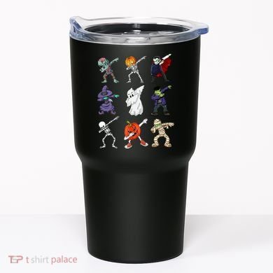 Dabbing Halloween Skeleton Zombie Scary Pumpkin Mummy Tumbler