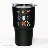Dabbing Halloween Skeleton Zombie Scary Pumpkin Mummy Tumbler thumb 0