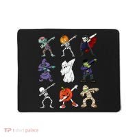 Dabbing Halloween Skeleton Zombie Scary Pumpkin Mummy Mousepad thumb 0