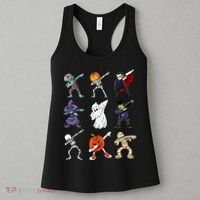 Dabbing Halloween Skeleton Zombie Scary Pumpkin Mummy Women's Tank Top thumb 3