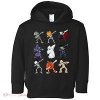Dabbing Halloween Skeleton Zombie Scary Pumpkin Mummy Toddler Hoodie thumb 0