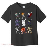 Dabbing Halloween Skeleton Zombie Scary Pumpkin Mummy Toddler T-Shirt thumb 0