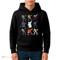 Dabbing Halloween Skeleton Zombie Scary Pumpkin Mummy Kids Hoodie thumb 4