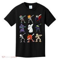 Dabbing Halloween Skeleton Zombie Scary Pumpkin Mummy Kids T-Shirt thumb 0