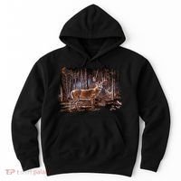 Deer Hunting Scene Hoodie thumb 0