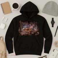 Deer Hunting Scene Hoodie thumb 3