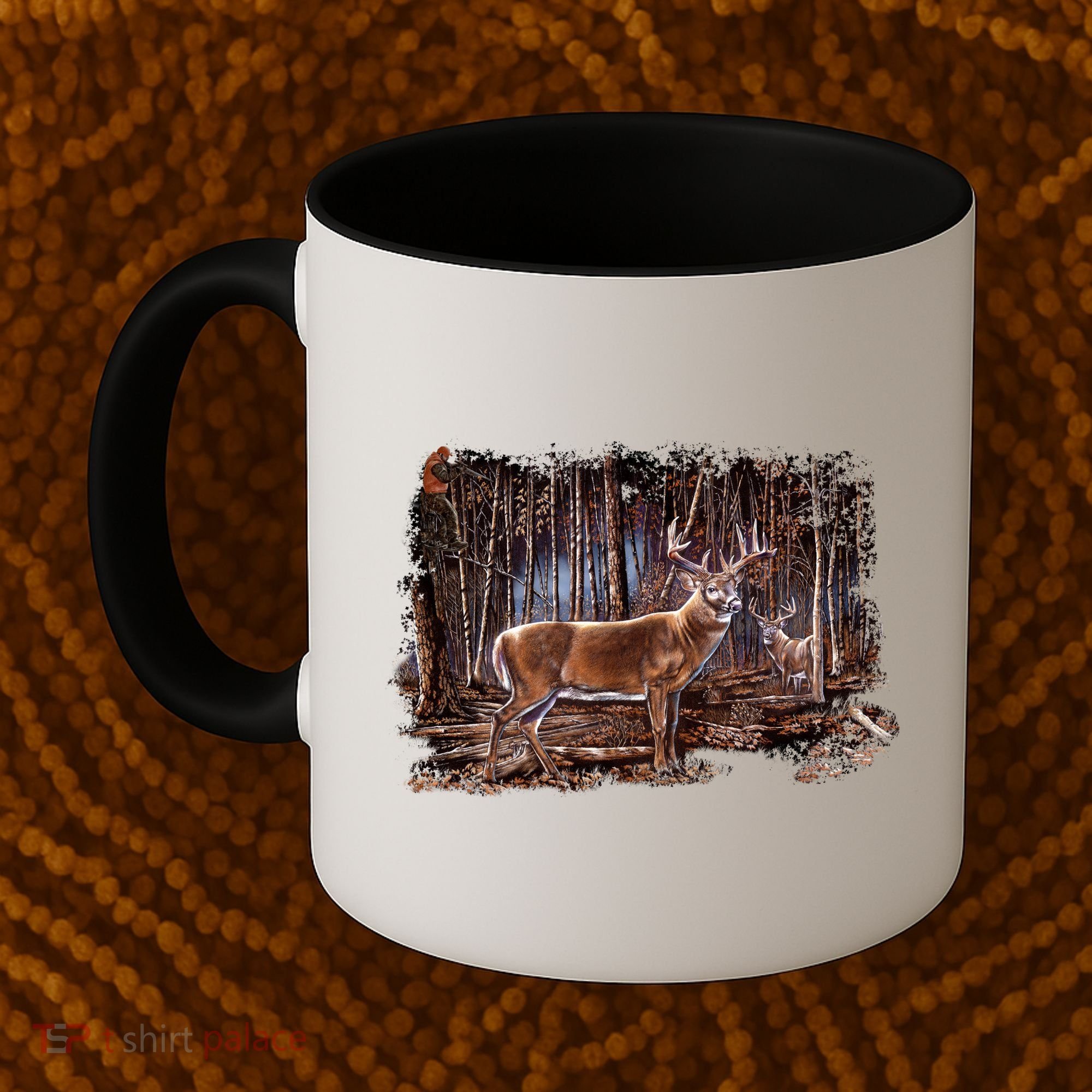 Deer Hunting Scene Coffee Mug