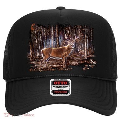 Deer Hunting Scene Hat