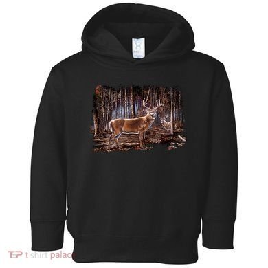 Deer Hunting Scene Toddler Hoodie