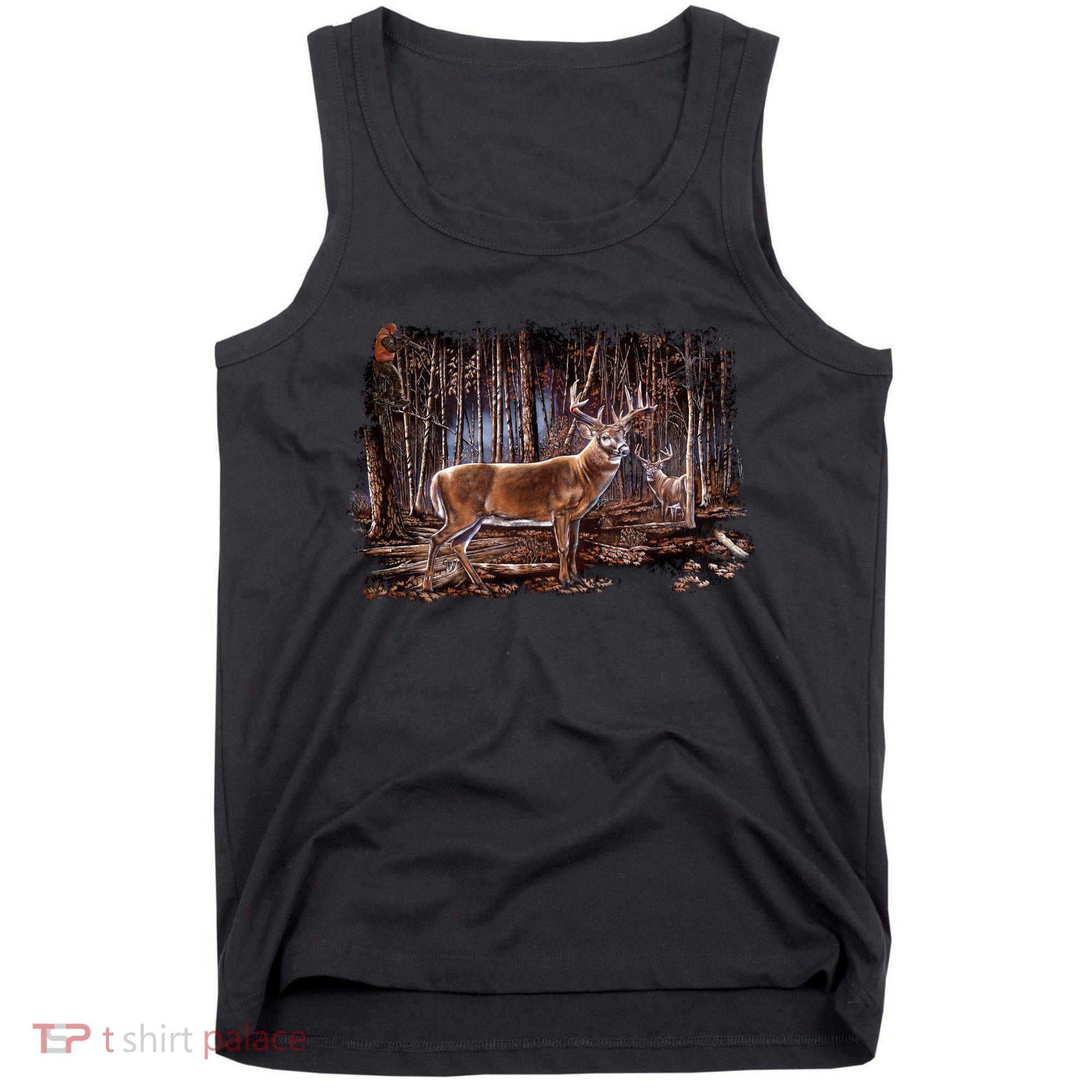 Deer Hunting Scene Tank Top