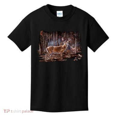 Deer Hunting Scene Kids T-Shirt