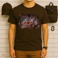 Deer Hunting Scene T-Shirt thumb 6