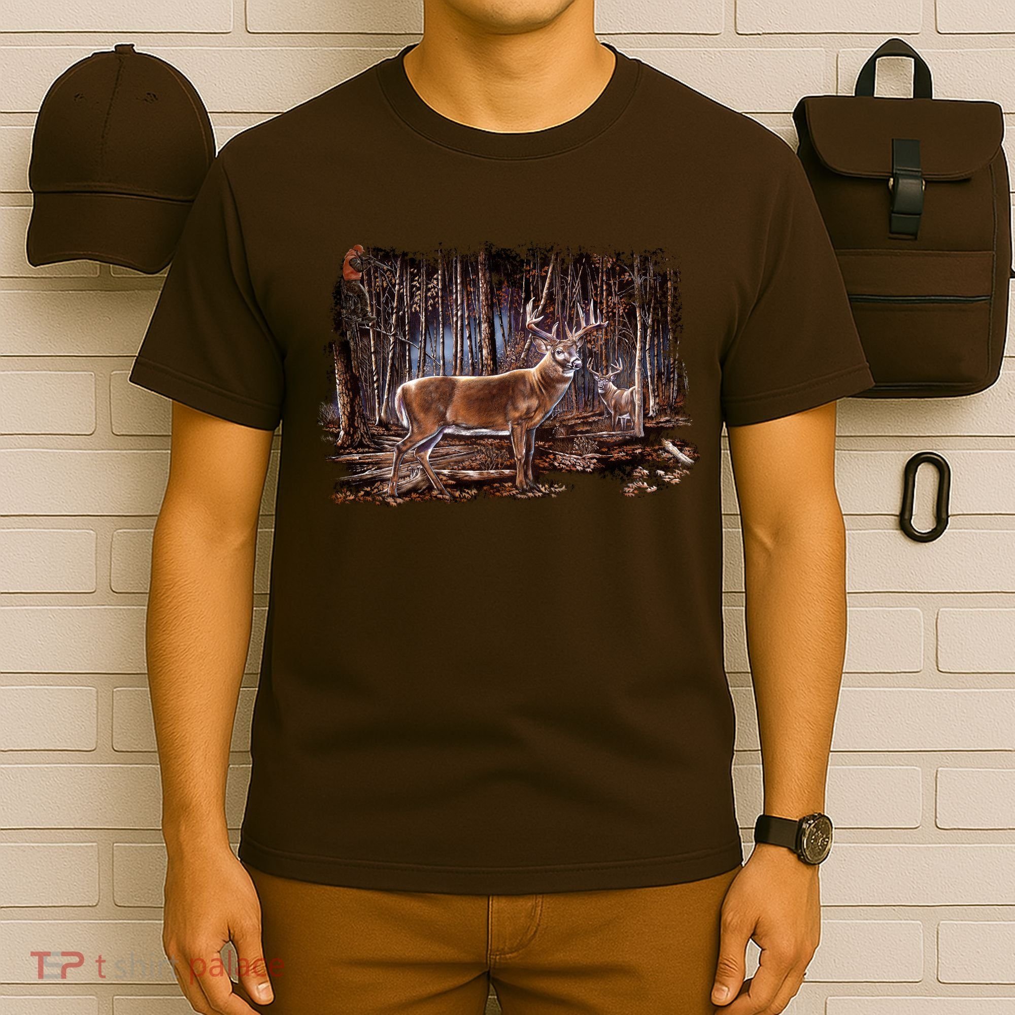 Deer Hunting Scene T-Shirt