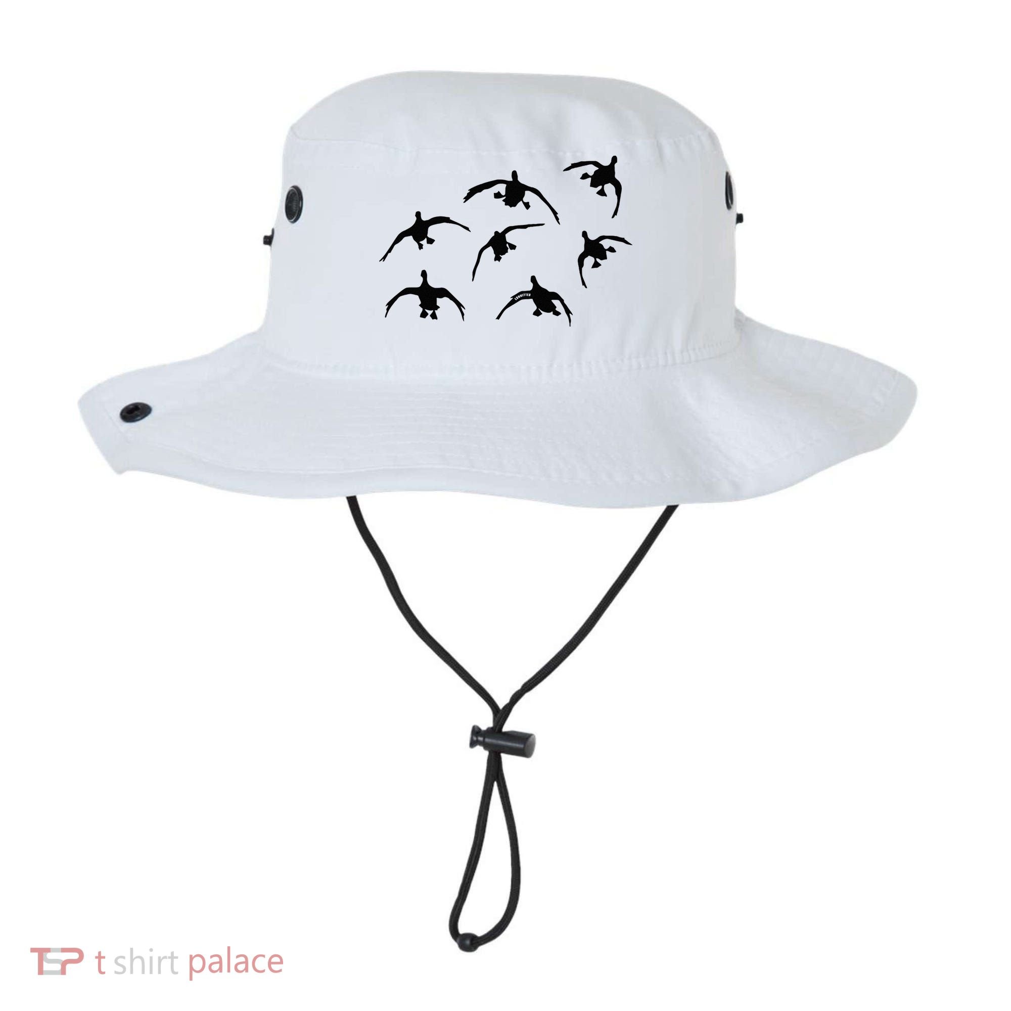Duck Hunting Seven Drakes By Committed Waterfowl Bucket Hat