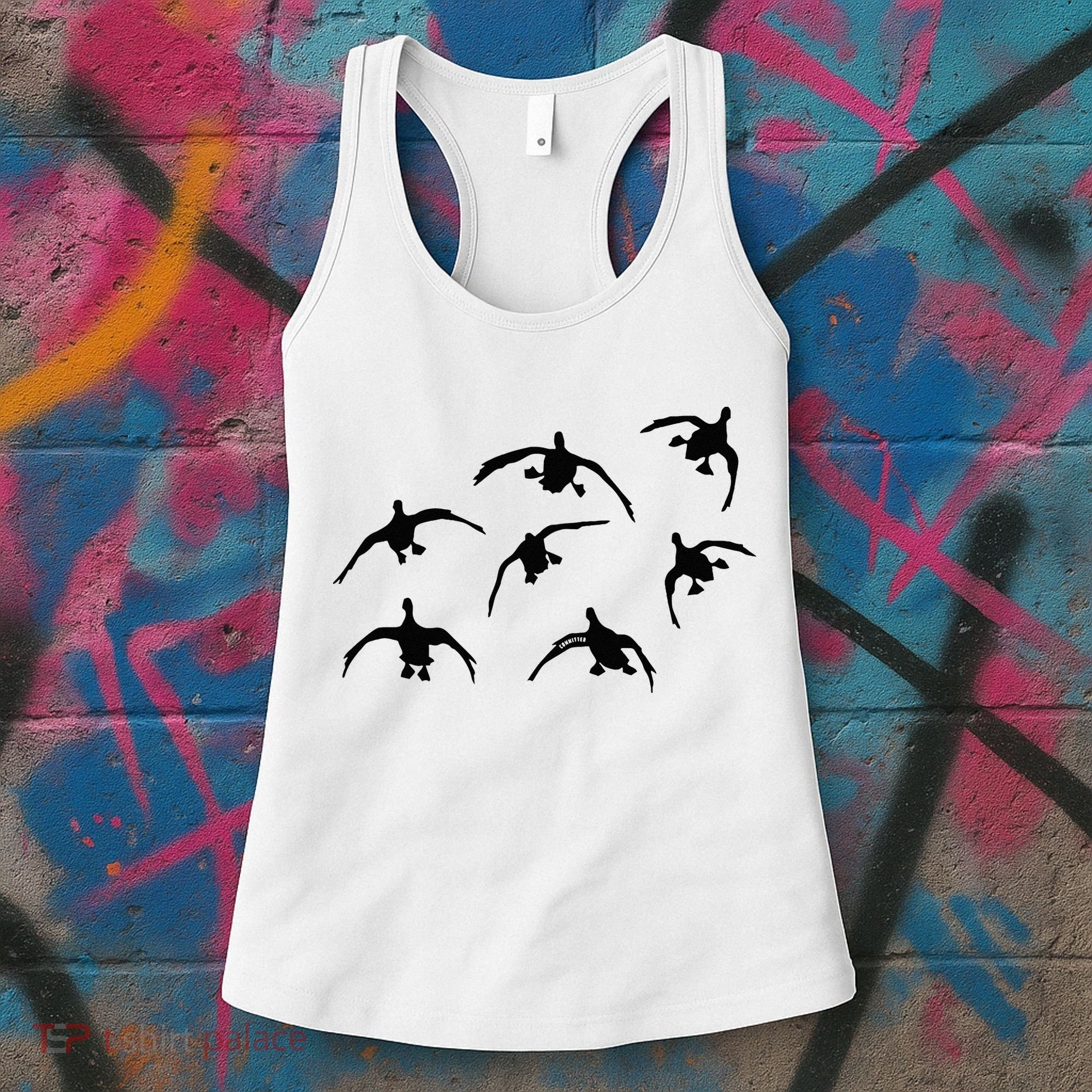 Duck Hunting Seven Drakes By Committed Waterfowl Women's Tank Top