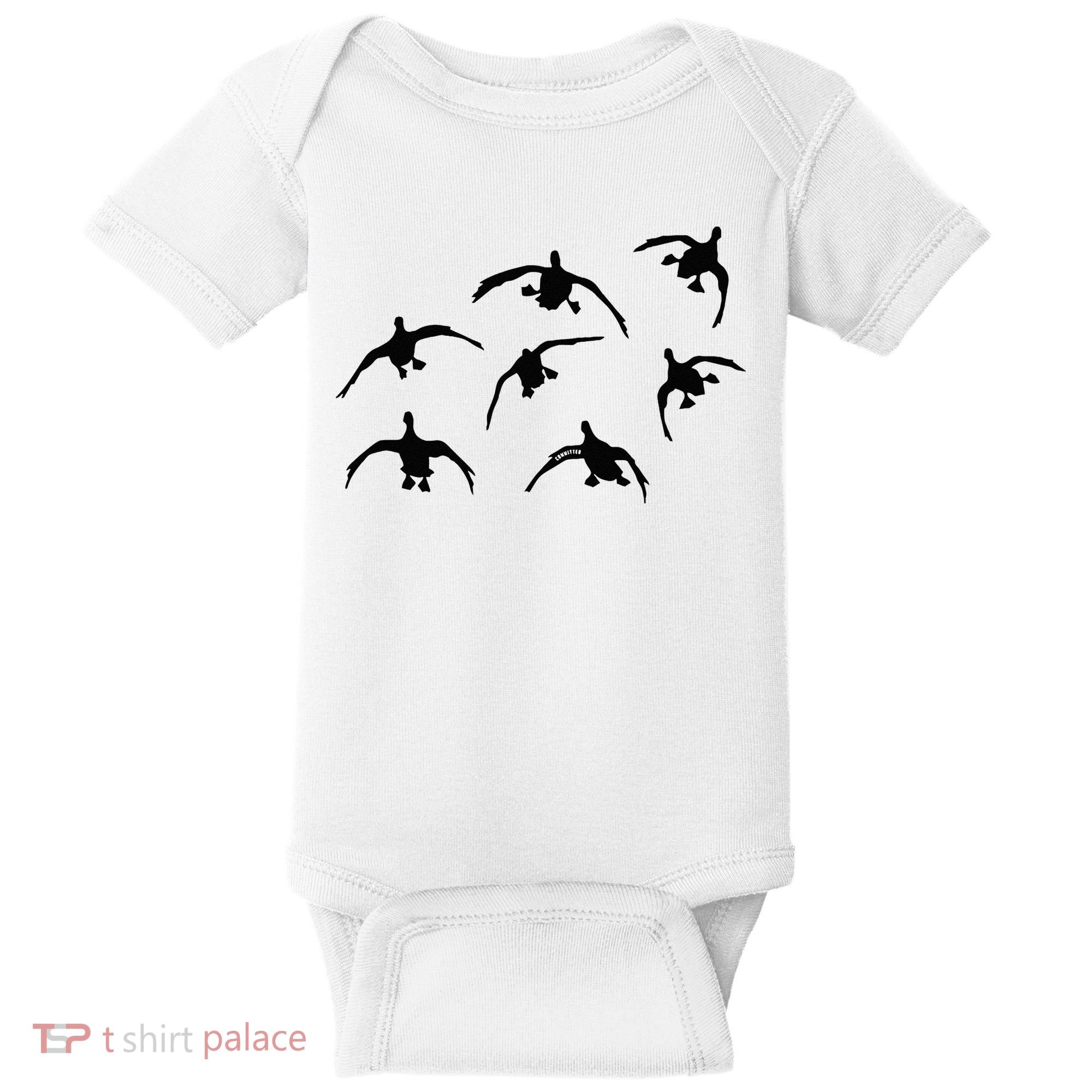 Duck Hunting Seven Drakes By Committed Waterfowl Baby Bodysuit