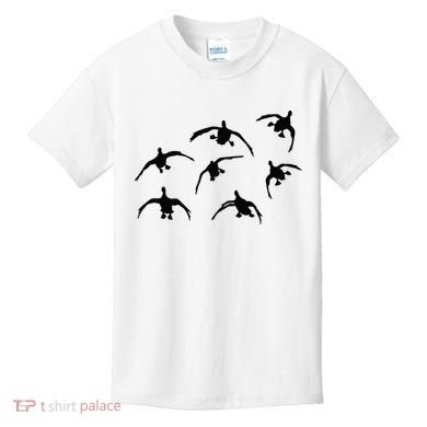 Duck Hunting Seven Drakes By Committed Waterfowl Kids T-Shirt