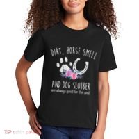 Dirt Horse Smell And Dog Slobber Horse Lover Kids T-Shirt thumb 2