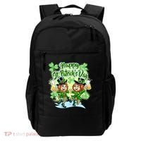 Dancing Happy St. Patrick's Day Leprechauns Backpack thumb 0