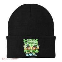 Dancing Happy St. Patrick's Day Leprechauns Beanie thumb 0