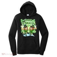 Dancing Happy St. Patrick's Day Leprechauns Women's Hoodie thumb 0