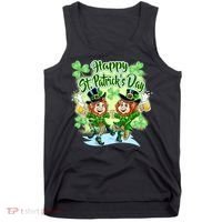 Dancing Happy St. Patrick's Day Leprechauns Tank Top thumb 0