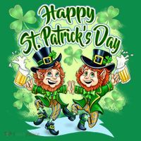 Dancing Happy St. Patrick's Day Leprechauns Hoodie thumb 7