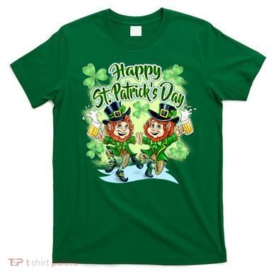 Dancing Happy St. Patrick's Day Leprechauns T-Shirt