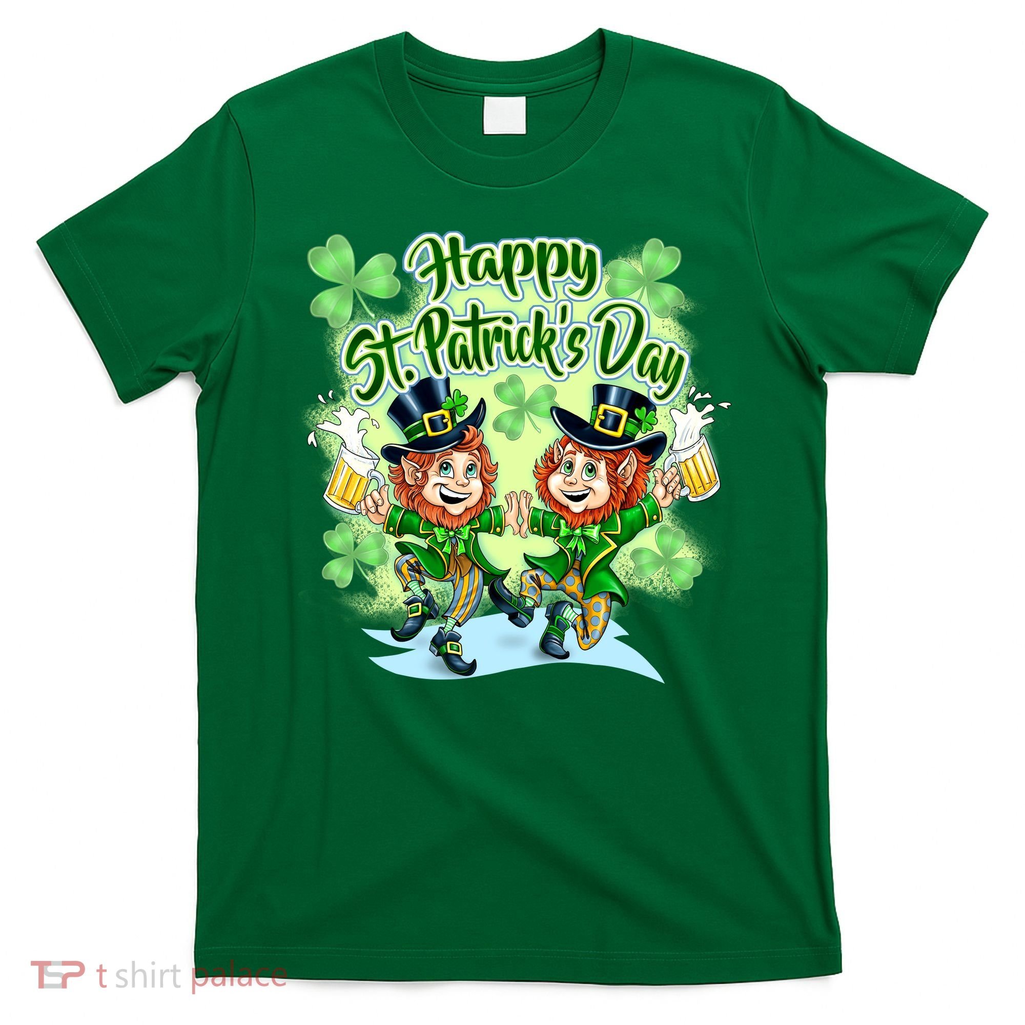 Dancing Happy St. Patrick's Day Leprechauns T-Shirt
