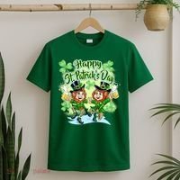 Dancing Happy St. Patrick's Day Leprechauns T-Shirt thumb 2